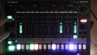 Roland Aira 7X7 upgrade  Eight variations of flam in the TR 8 [upl. by Ronda]