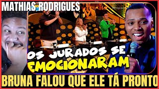 MATHIAS RODRIGUES ARREPIA JURADOS QUE O APLAUDEM DE PÉ NO SHADOW BRASIL GOSPEL DO RAUL GIL  REACT [upl. by Ynafit]