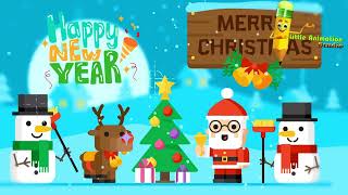 Merry Christmas and Happy New Year Rhymes  Kids Song [upl. by Aneehc321]