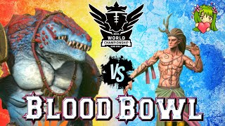 I qualified for Blood Bowl 3s World Championship My wood elves took on lizardmen in game 1 [upl. by Agripina]