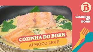 Almoço leve e MUITO saboroso Vai de SALMÃO com alho e manteiga  Band Receitas [upl. by Nebuer]