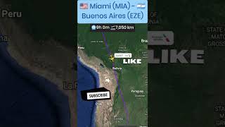 🇺🇸 Miami MIA  🇦🇷 Buenos Aires EZE  live flight tracking aviation Travel [upl. by Refinej263]