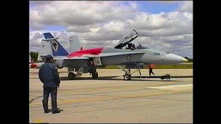 MILITARY DEPARTURES AND FLYBYS  AIRSHOW LONDON 1998 JUNE 98 [upl. by Swisher]