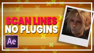 Scan Lines No Plugins  After Effects Tutorial [upl. by Alina]