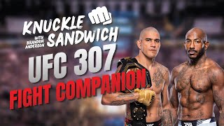 UFC 307 FIGHT COMPANION Pereira vs Rountree  Pennington vs Peña  Aldo vs Bautista and more [upl. by Small]