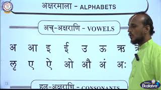 Sanskrit vowels and consonants classes 12amp3 [upl. by Halonna316]