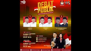 🔴 DEBAT PUBLIK PASANGAN CALON BUPATI amp WAKIL BUPATI KOLAKA UTARA 2024 [upl. by Devon]