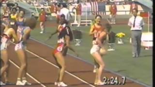 1988 Olympics  Womens 4x400 Meter Relay [upl. by Aihsenak944]