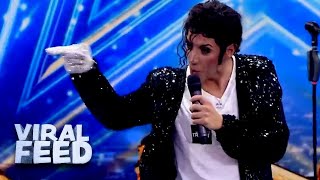 VIRAL Michael Jackson Impersonator On Bulgarias Got Talent  VIRAL FEED [upl. by Nahbois]