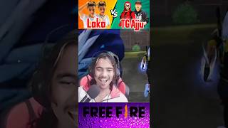 Real Laka Gaming And Fake Laka Gaming Vs TG Ajju bhai Totalgaming shorts freefiremax gaming [upl. by Ydnamron]