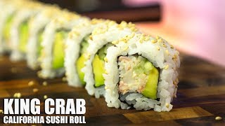 King Crab California Sushi Roll [upl. by Dnarb463]