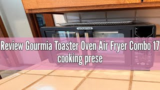 Review Gourmia Toaster Oven Air Fryer Combo 17 cooking presets 1700W french door digital air fryer o [upl. by Kumagai403]