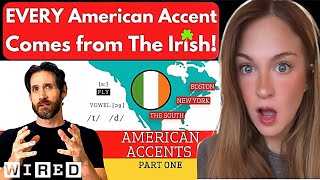 Accent Expert Gives a Tour of US Accents  WIRED  Irish Girl Reacts [upl. by Ramahs]