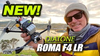 LONG RANGE Fpv under 250g  Diatone ROMA F4 LR 4” Drone  REVIEW amp FLIGHTS [upl. by Mellen]