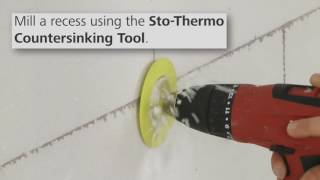 Sistemas de isolamento térmico exterior StoTherm  fixação mecânica de placas de isolamento [upl. by Lani]