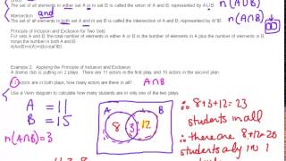 MDM4U 5 1 Organized Counting with Venn Diagrams Video 2 [upl. by Erdman85]