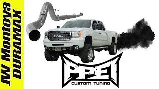 200 HP PPEI TUNE on 2012 LML DURAMAX  5quot Straight Pipe [upl. by Sachiko]