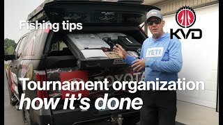 Get Organized — a Pro fishing tournament essentials walkthrough with KVD [upl. by Idoc]