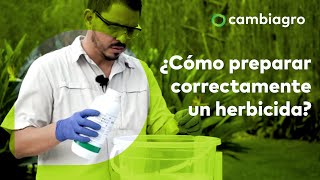 PASOS BÁSICOS Cómo preparar un herbicida 👀 [upl. by Cadmarr444]