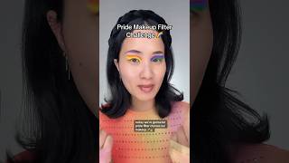 Pride Makeup Filter Chooses My Makeup 🌈🦄🏳️‍🌈 pride makeupfilter makeuptutorial [upl. by Derfiniw]