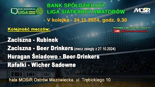 Rozgrywki BSLSA 2024  V kolejka  od godz 930 [upl. by Otrebogad]