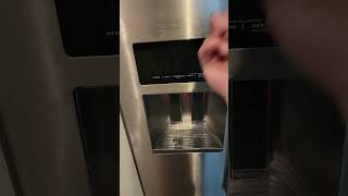 How I resolved my ice maker not dispensing KitchenAid Whirlpool Refrigerator Freezer [upl. by Zohar]