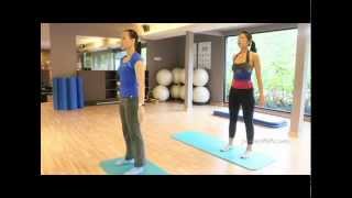 PowerMoves Pilates Singapore  Standing Pilates Squat [upl. by Muslim]