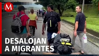 Comunidad de migrantes venezolanos son desalojados tras denuncias de vecinos en Chiapas [upl. by Thynne736]