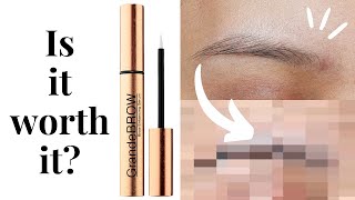 HOW TO GROW THICKER EYEBROWS  GrandeBrow Serum Review  Is it worth it [upl. by Dralliw879]