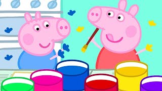 Peppa Pig Italiano 🎨 Dipingere Con Le Mani E Le Patate  Collezione Italiano  Cartoni Animati [upl. by Aihsat]