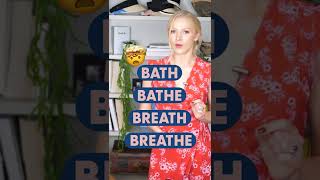 Can you pronounce BATH BATHE BREATH BREATHE pronunciation learnenglish britishenglish [upl. by Aleakam]