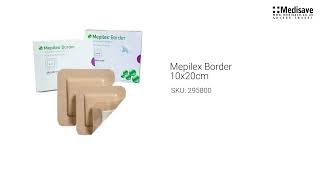 Mepilex Border 10x20cm 295800 [upl. by Aratehs]