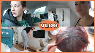 VLOG I NEUES ANKLEIDEZIMMER I IKEA I HAARE FÄRBEN [upl. by Nwhas]