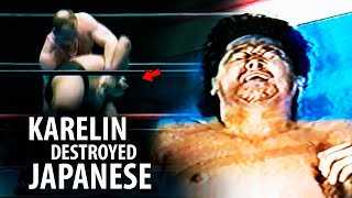 How Russian Wrestler Alexander Karelin Mocked Japanese Wrestler Akira Maeda in the Ring [upl. by Htenay467]