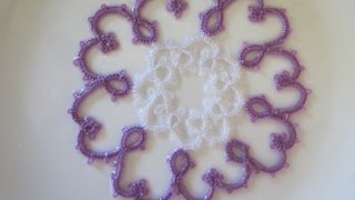 How to Stiff Needle Tatting Work [upl. by Namra]