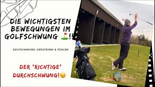 Die wichtigsten Bewegungen im Golfschwung  den „richtigen Durchschwung“ verstehen und fühlen⛳️ [upl. by Litnahc]