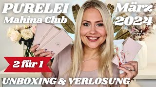 140€ WERT PURELEI Mahina Club März 2024  Unboxing von 3 Farben amp Verlosung [upl. by Doro]