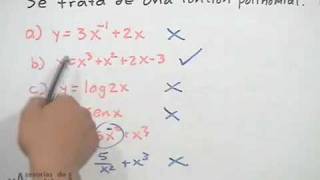 Identificar a una función polinomial│ejercicio 1 [upl. by Nev]