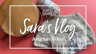 Saras Vlog  August 2024  Knitting and crochet projects old and new [upl. by Aneema]