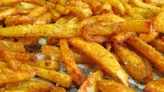 Batatas fritas sem óleo com ervas aromáticas e especiarias [upl. by Clim295]