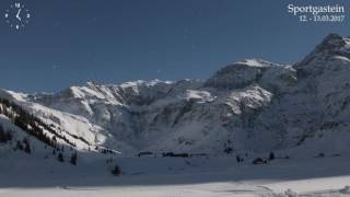 Sportgastein  Zeitraffer zu Vollmond [upl. by Aicekat]