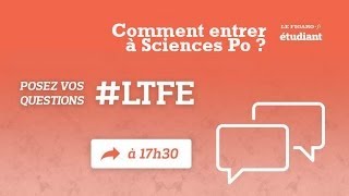 Tchat Figaro Étudiant  Comment rentrer à Sciences Po [upl. by Orion]