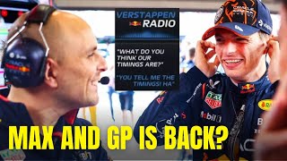 Max Verstappen and Gianpiero GP GIGGLING and having a laugh at Radio during Belgian GP FP1 [upl. by Bush403]