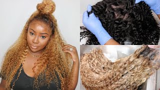 Black To Blonde  How To Dye Dark Hair Blonde  DYHAIR777 [upl. by Drawe]