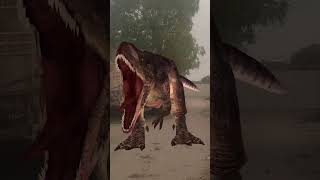 TRex Dinosaur in Village Street  TRex Waling and Roaring  Dino Planet [upl. by Rosita477]