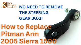 2005 Sierra Pitman Arm Replacement  EASY WAY [upl. by Cumine]