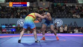 14 FS  97 kg M IBRAGIMOV KAZ v M MOHAMMADIAN IRI [upl. by Winna]