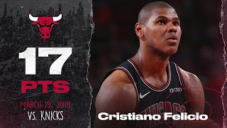 CRISTIANO FELICIO SETS CAREER HIGH VS KNICKS  FULL HIGHLIGHTS  Chicago Bulls [upl. by Orapma]