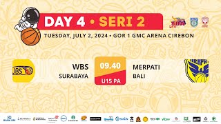 YBA TOURNAMENT SUMMER 2024 WBS SURABAYA VS MERPATI BALI U15 PA [upl. by Yojenitsirk]