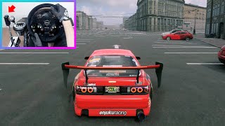 Hooning the Mazda RX7 Twerkstallion  CarX Drift Racing  Steering Wheel  Handbrake Gameplay [upl. by Minna]